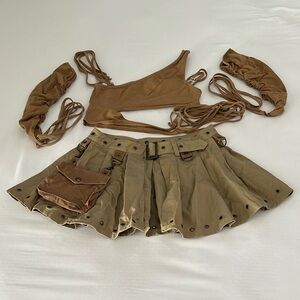 Versatile Tan and Brown Tactical Gear for Outdoor Adventures